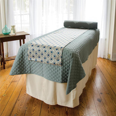 Sposh Microfiber Quilted Blanket / 58"W X 85"L - Available in Cream, White, Coffee, Greenery, Blue Agate, Moonstone & Spa Blue