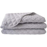 Sposh Microfiber Quilted Blanket - Dove Grey / 56"W x 87"L - Fits a Standard Table 30"W x 73"L
