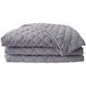 Sposh Microfiber Quilted Blanket - Slate Grey / 56"W x 87"L - Fits a Standard Table 30"W x 73"L