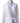 Sposh Microfiber Robe with Trim / White Solid Body + White Sapphire Paisley Trim