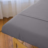 Sposh Microfiber Sheet - Fitted - Slate Grey / 32.5"W x 73"L x 6.5"D Pocket - Fits a Standard Table 30"W x 73"L