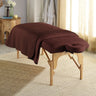 Sposh Microfiber Sheet - Traditional FITTED Sheet with Elastic / Coffee / 32.5"W x 73"L x 6.5"D Pocket