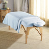 Sposh Microfiber Sheet - Traditional FLAT Sheet / Spa Blue / 56"W x 87"L