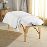 Sposh Microfiber Sheet - Traditional FLAT Sheet / White / 56"W x 87"L