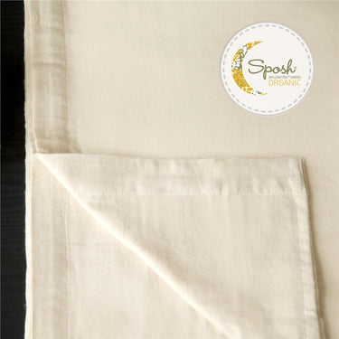 Sposh Organic Flannel Fitted Sheet / Fits Tables 32" - 35" Wide / Natural