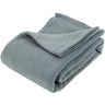 Sposh Plush Fleece Blanket - Blue Grey / 54"W x 80"L
