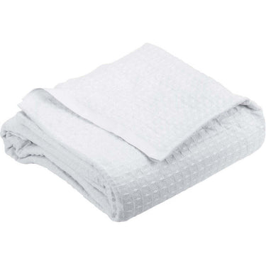 Sposh Poly-Cotton Blend Waffle Weave Blankets - 66"W x 90"L / Available in White, Natural, and Dove Grey