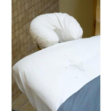 Sposh Premium Waterproof Microfiber Massage Table Protective Cover - White