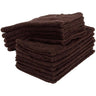 Sposh Treatment Room Terry Hand Towel - 100% Ring Spun Cotton 400 GSM - CHOCOLATE / 16"W x 27"L - 12 Count