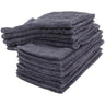 Sposh Treatment Room Terry Hand Towel - 100% Ring Spun Cotton 400 GSM - SLATE GREY / 16"W x 27"L - 12 Count