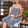 Sposh Urban Terry Wrap - Soft Cotton Terry / Dove Grey - One Size Fits Most, XXL or 4XL