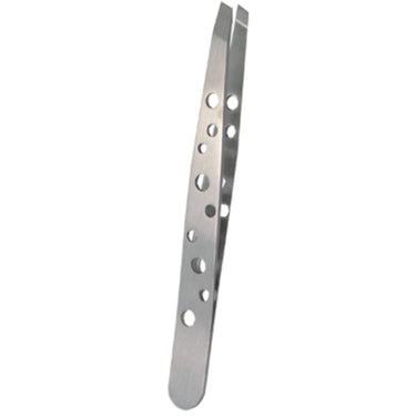 Stainless Steel Non-Slip Slant Tip Tweezer Display / 48 Tweezers by Satin Edge
