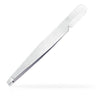 Stainless Steel Slanted Eyebrow Tweezer with Comb - 3.8" Long / Case of 48 Individually Wrapped Tweezers