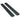 Standard Black Cushion Nail Files - 100/180 - White Center - Washable / 2,000 Mega Case by DHS Products