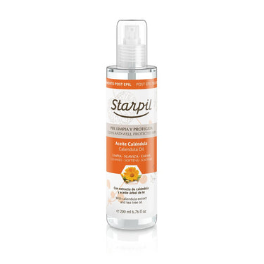Starpil Calendula Post-Wax Oil from Spain / 6.76 fl. oz. - 200 mL. X 4 Bottles