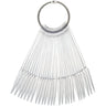 Stiletto Nail Tip Display On A Ring / 200 Nail Tips and 5 Metal Rings by DL Pro