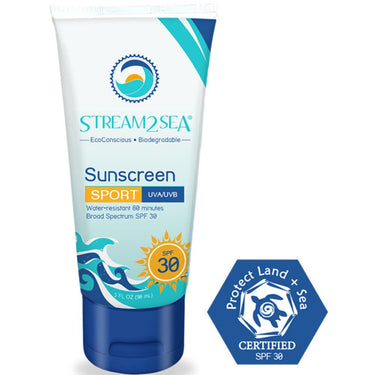 Stream2Sea 30 SPF Sport Sunscreen / 3 fl. oz. - 90 mL.