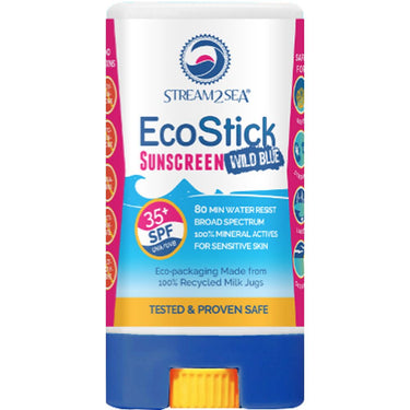 Stream2Sea 35+ SPF EcoStick Wild Blue Sunscreen / 0.5 oz. - 15 grams