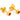 Studex Gold Plated Bezel Set Birthstone Earrings - July (Ruby)