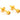 Studex Gold Plated Bezel Set Birthstone Earrings - November (Topaz)