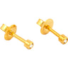 Studex Gold Plated Bezel Set Mini April