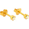 Studex Gold Plated Regular Rainbow Crystal
