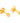 Studex Gold Plated Tiffany Set Earrings / Regular Cubic Zirconia