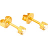 Studex Gold Plated Tiffany Set Earrings / Regular Pearl