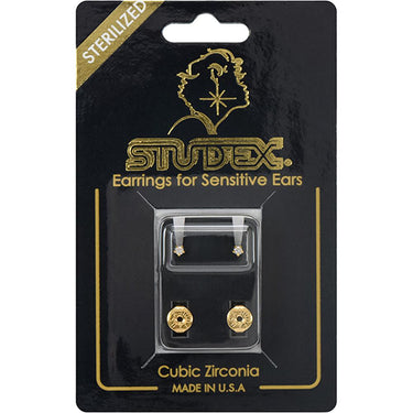 Studex Gold Plated Tiffany Set Mini Cubic Zirconia