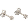 Studex Stainless Steel Tiffany Set Cubic Zirconia
