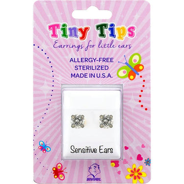 Studex Tiny Tips Tiffany Set Stainless Steel 4mm Cubic Zirconia