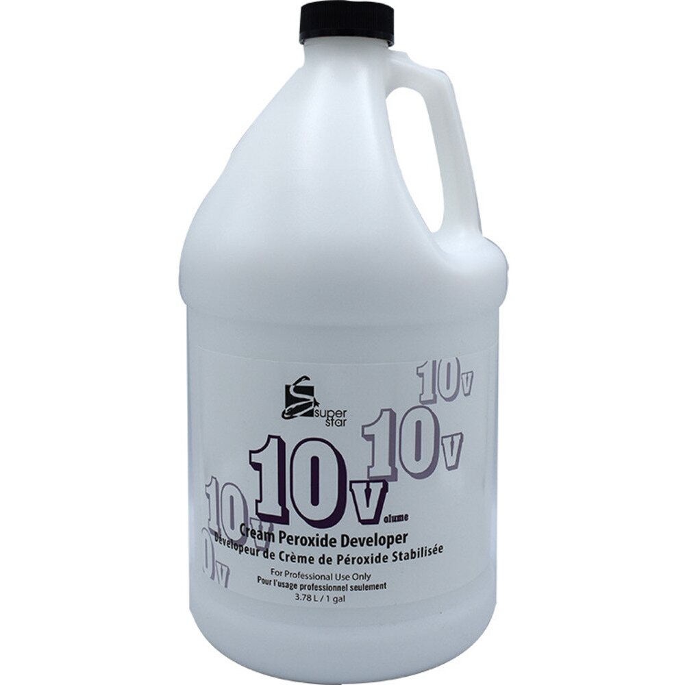 Peroxide Developer Super Star Cream Peroxide Developer - 10 VOLUME / 1 Gallon - 3.78 Lite ...