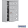 Surface Mounted Cell Phone Storage Locker with 15 A Doors (14 usable) in Aluminum - Keyed Locks by Salsbury – Aluminum – Keyed Locks by Salsbury
