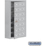 Surface Mounted Cell Phone Storage Locker with 21 A Doors (20 usable) in Aluminum - Keyed Locks by Salsbury – Aluminum – Keyed Locks by Salsbury