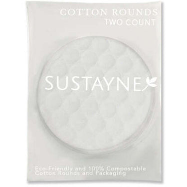 Sustayne Cotton Rounds / 2 Per Pack X 100 Packs = 200 Cotton Rounds