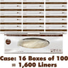 Sustayne Paraffin Liners - 9.25" x 18.5" / Case: 16 Boxes of 100 = 1,600 Liners