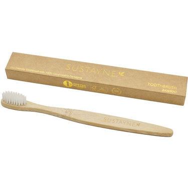 Sustayne Toothbrush & Toothpaste Packet Set - Bamboo / Case of 1,000 Count - Individually Packaged