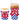 Swig Life Coolie - Medium Iced Cup - Royal & Red Gingham