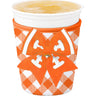 Swig Life Coolie - Small Iced Cup - Orange Gingham