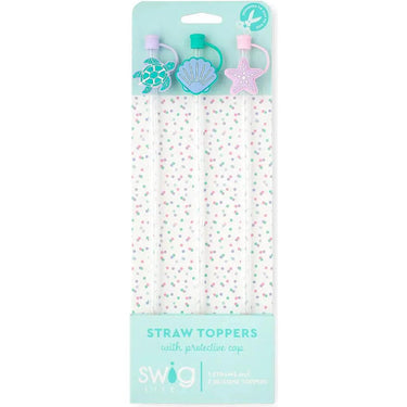 Swig Life Straw Topper Set / Sea Swirl