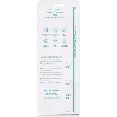 Swig Life Straw Topper Set - We've Got Spirit Navy + Red
