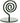 Swirl Metal Sign Holder 2"