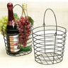 Tall Pewter Tone Wire Bucket