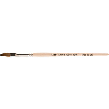 Tammy Taylor Custom Kolinsky Red Sable Flat Brush - Medium