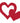Tanning Body Stickers - 3 Way Heart / 1,000 per Roll