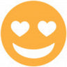 Tanning Body Stickers - Heart Eyes / 1,000 per Roll