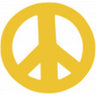 Tanning Body Stickers - Peace Sign / 1,000 per Roll