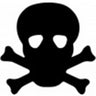 Tanning Body Stickers - Skull / 1,000 per Roll