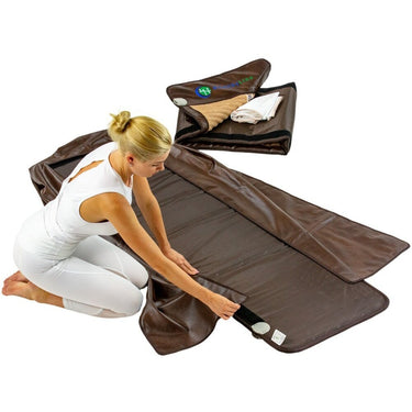 TAO 360 Wrap Set Full Pro PLUS 7428 - PEMF Inframat Pro | Far Infrared Radiation Therapy (FIR) + Pulsed Electro Magnetic Field Therapy (PEMF) + Gemstone Therapy: Tourmaline + Amethyst + Obsidian + Jade (TAO+) + Negative Ion Therapy