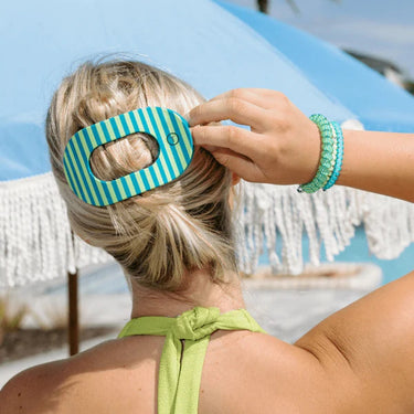 Teleties Cabana Cutie - Large Flat Round Hair Clip